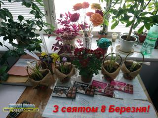 Щирі витання з святом 8 Березня
